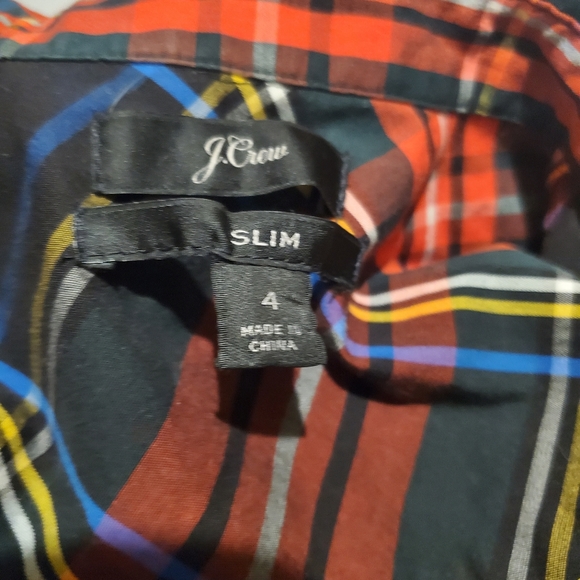 Slim-fit stretch cotton poplin shirt in Stewart tartan - Picture 5 of 8